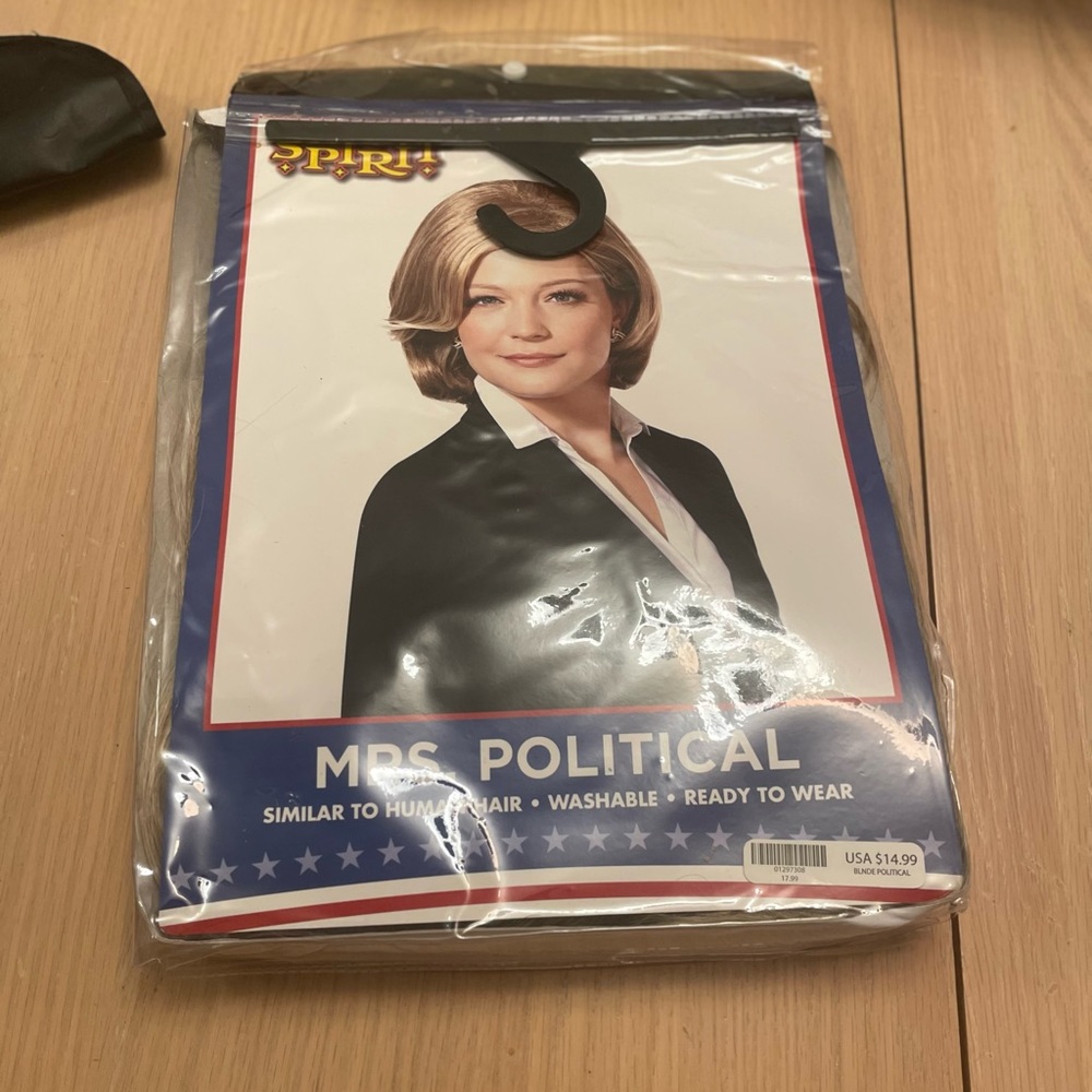๐๏ธ2 for$25๐๏ธSpirit Blonde Political Style Wig